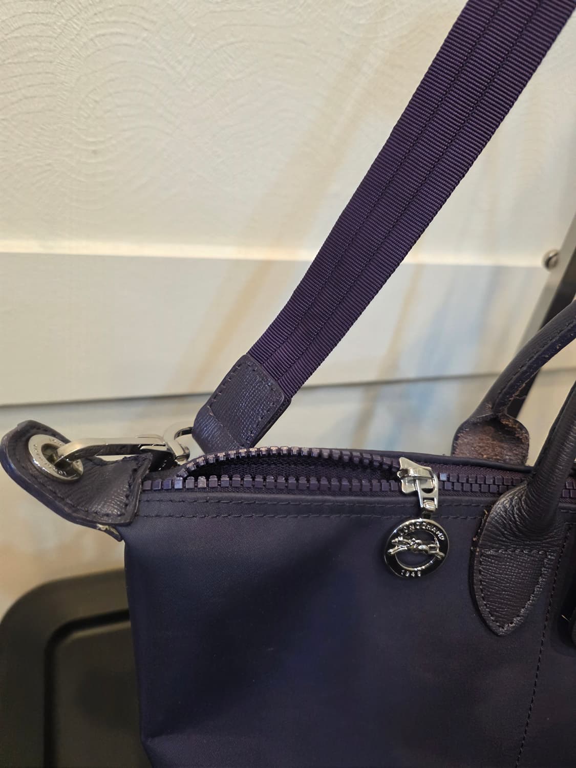 롱샴 플리아쥬 네오 탑핸들 퍼플 상품이미지3