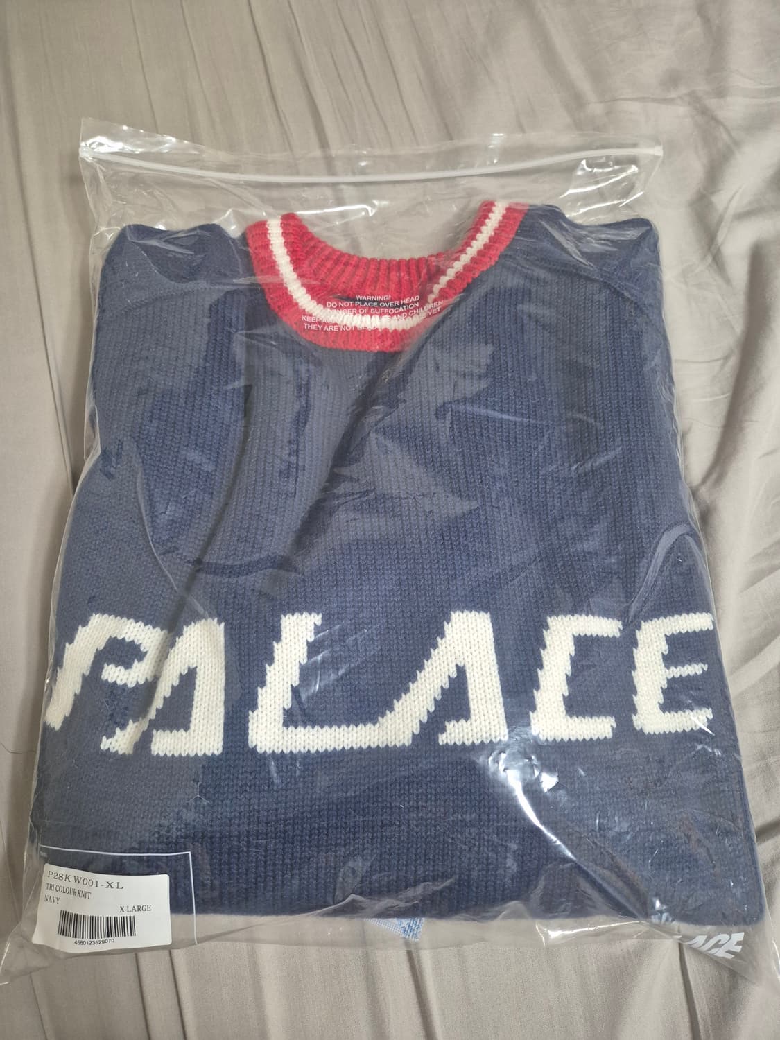 팔라스 트라이컬러 니트 네이비  XL 상품이미지2