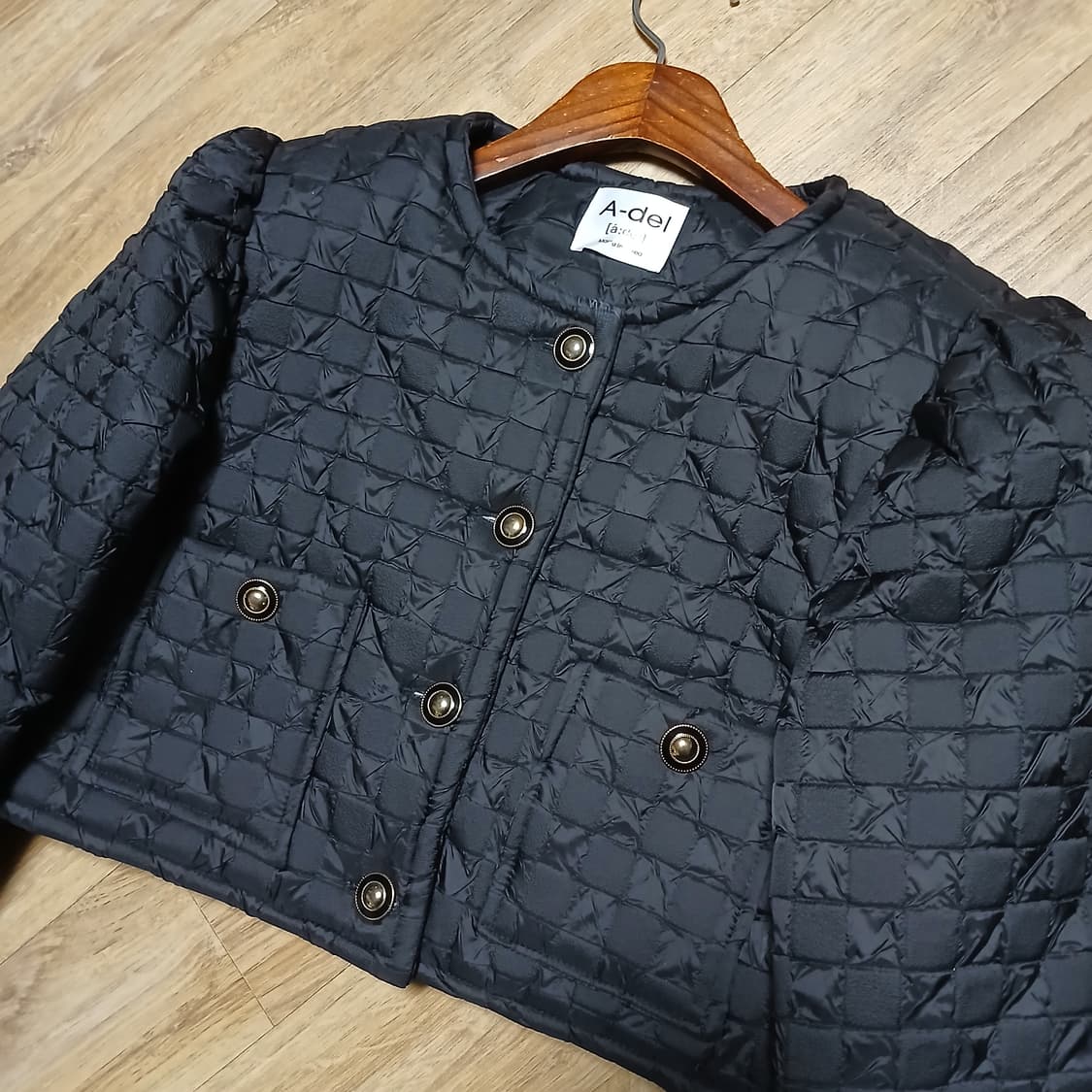 트위드디자인 퀄팅 우먼 크롭 자켓 패딩 상품이미지7