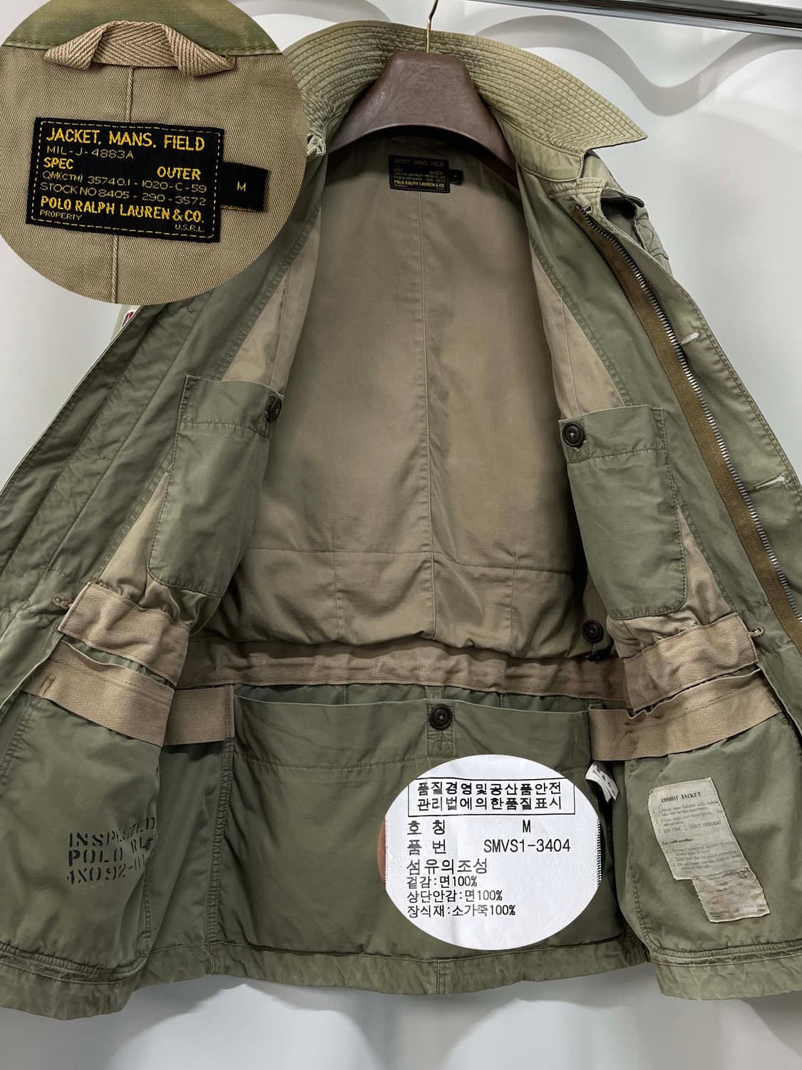 폴로 랄프로렌 유니언잭 유틸리티 M-51 컴뱃 밀리터리 필드자켓 상품이미지3