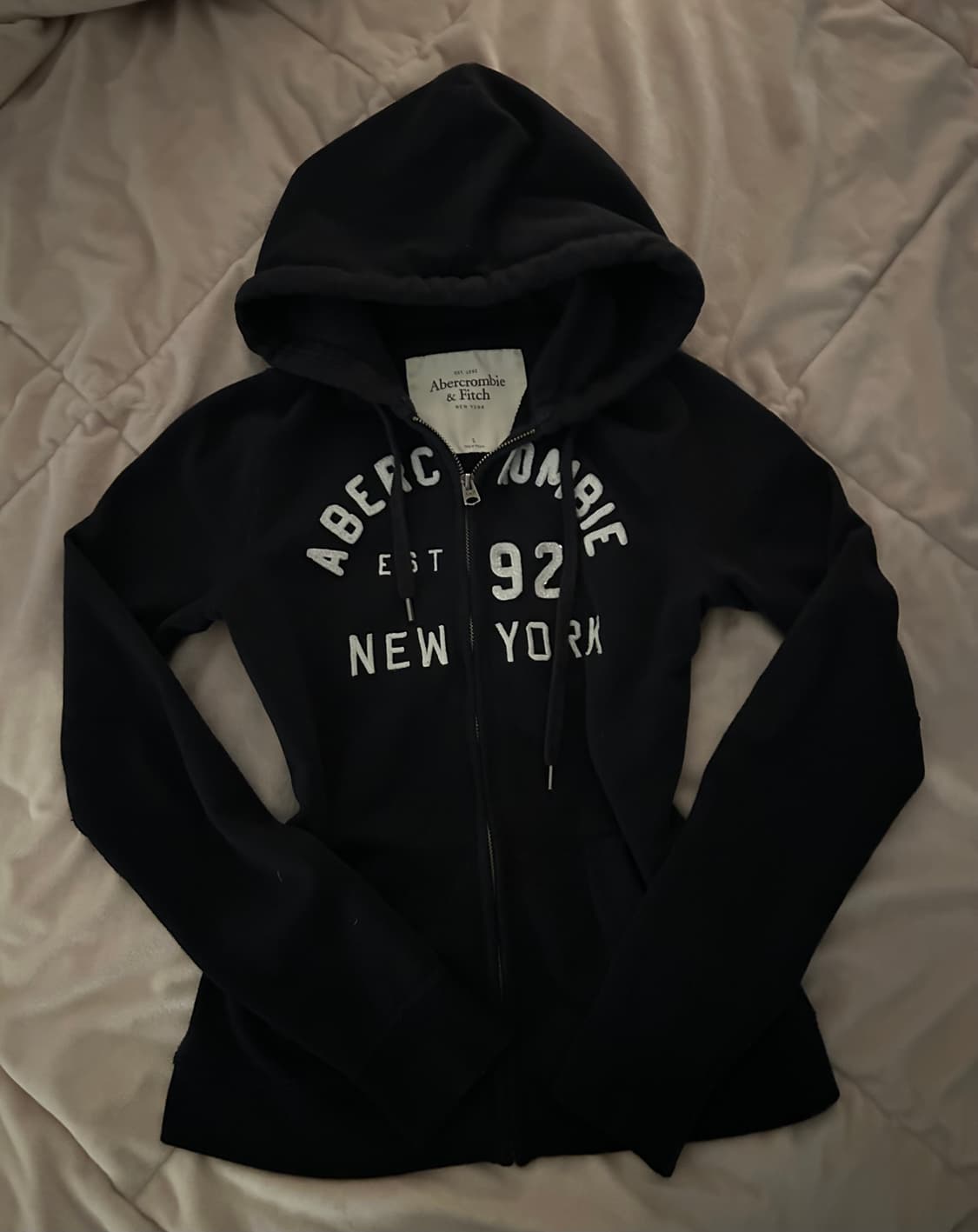 아베크롬비 로고 슬림핏 후드집업 상품이미지1