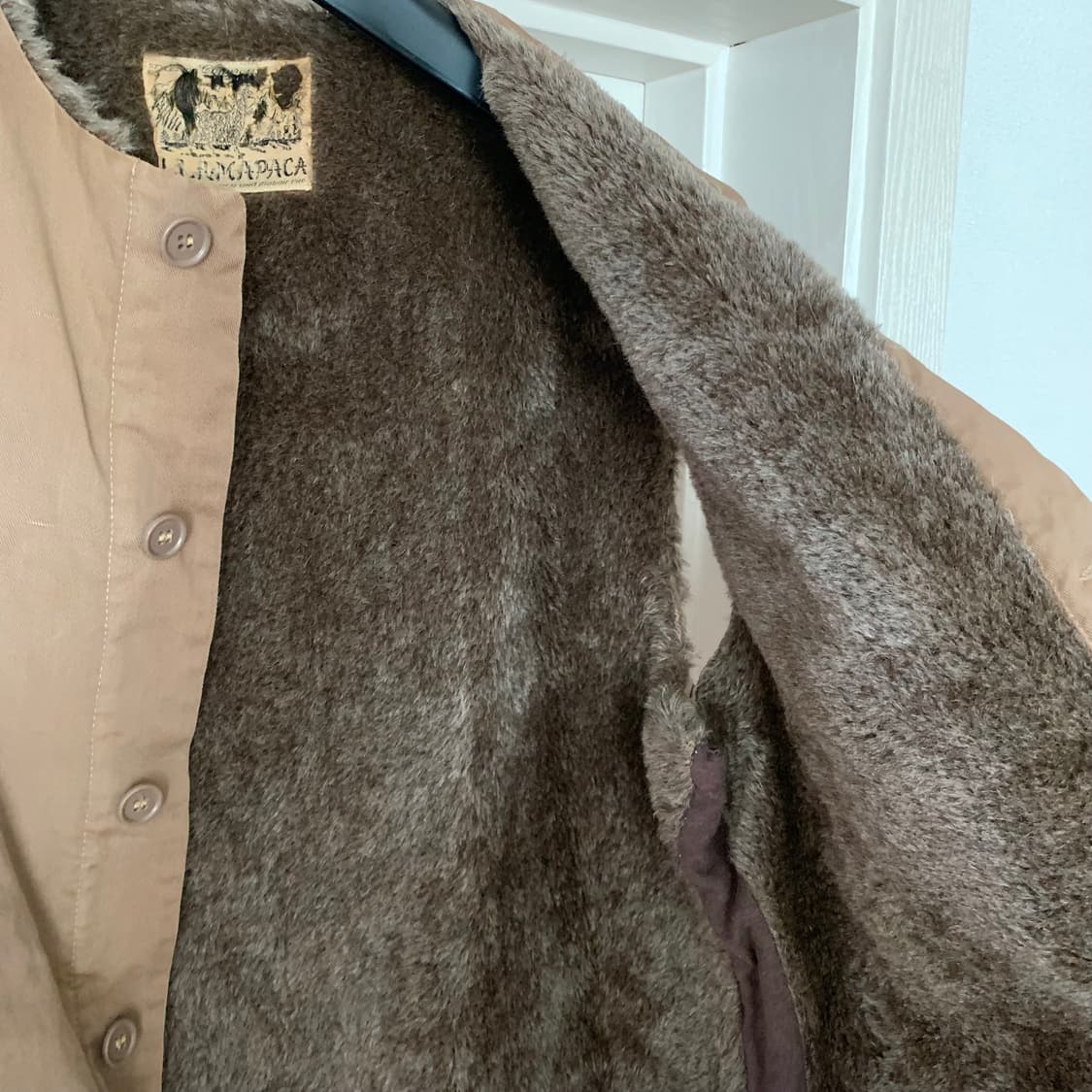 40s 빈티지 알파카 모헤어 라이너 베스트  상품이미지3