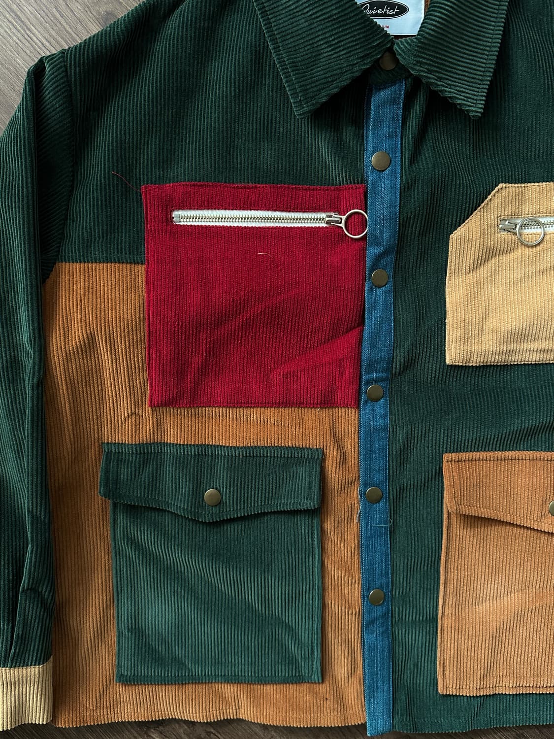 Quietest 컬러 블록 코듀로이 자켓 상품이미지8