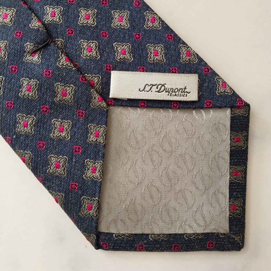 에스.티. 듀퐁 넥타이 자카드 패턴 8.5cm A+~A등급 K2080
 상품이미지8