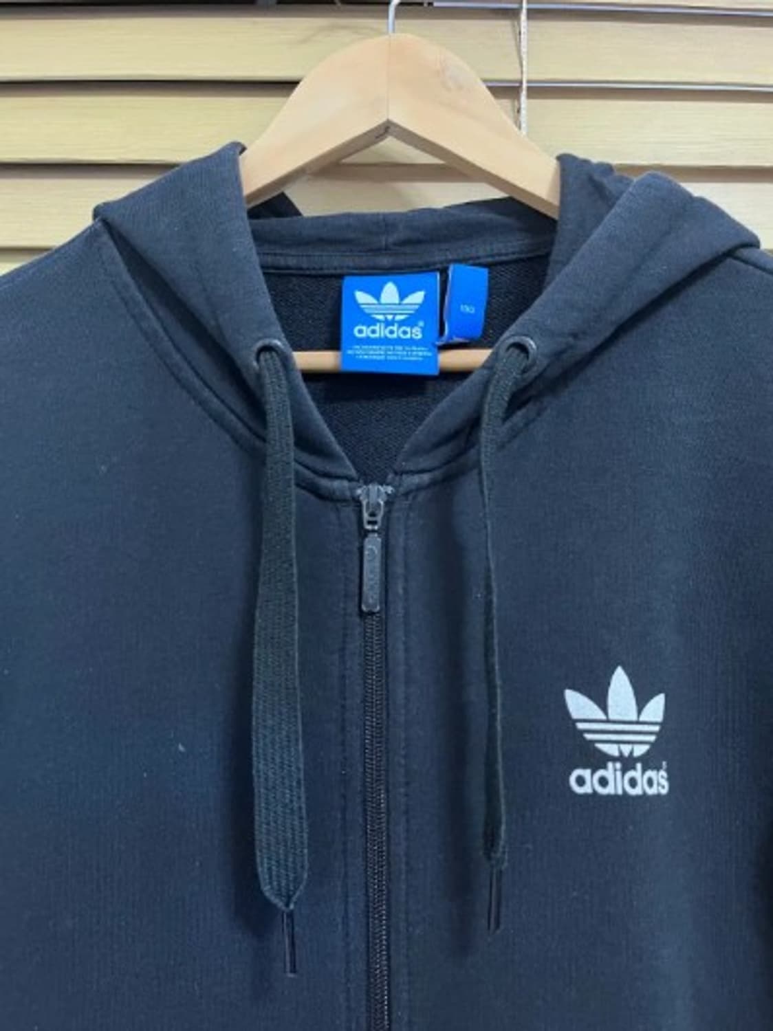 아디다스 오리지널 남성 블랙후드집업점퍼 100사이즈 상품이미지1