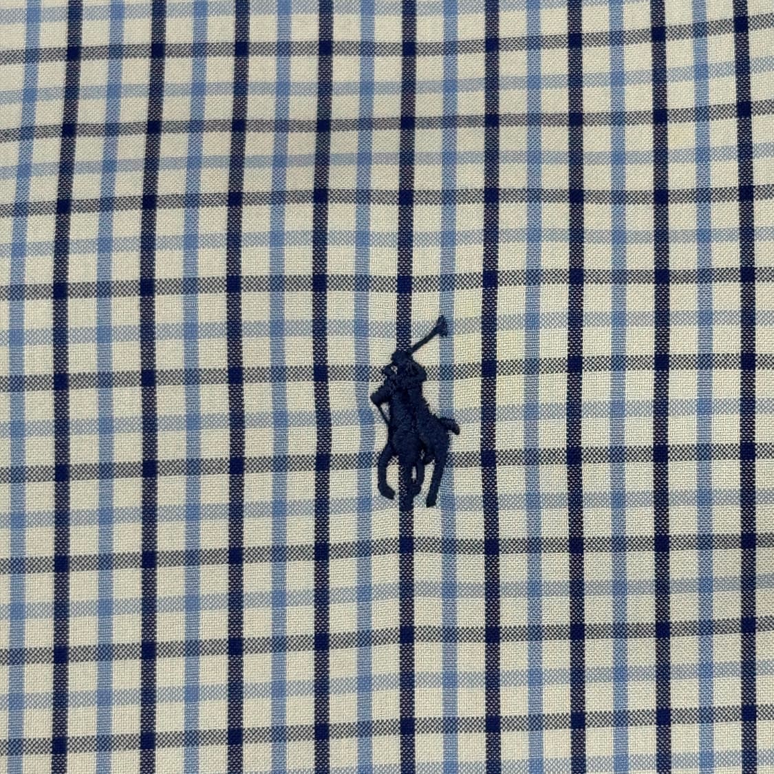 XL) 폴로 랄프로렌 블루 체크 포플린 셔츠 상품이미지4