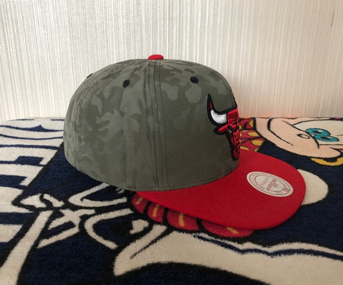 NBA 미첼앤네스 시카고불스 카모스냅백/모자 상품이미지6