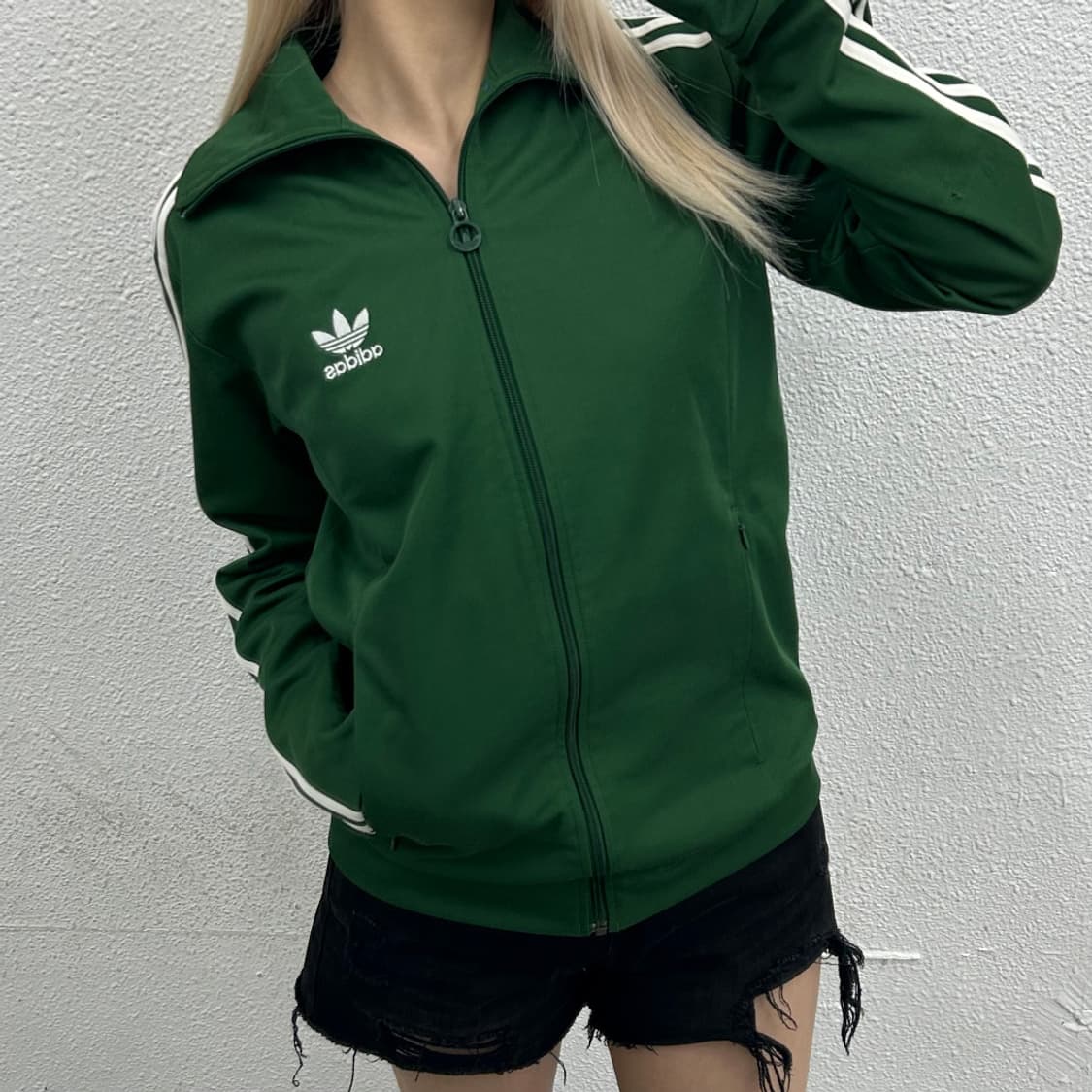 아디다스 화이트라인 그린 트랙탑 100 상품이미지2