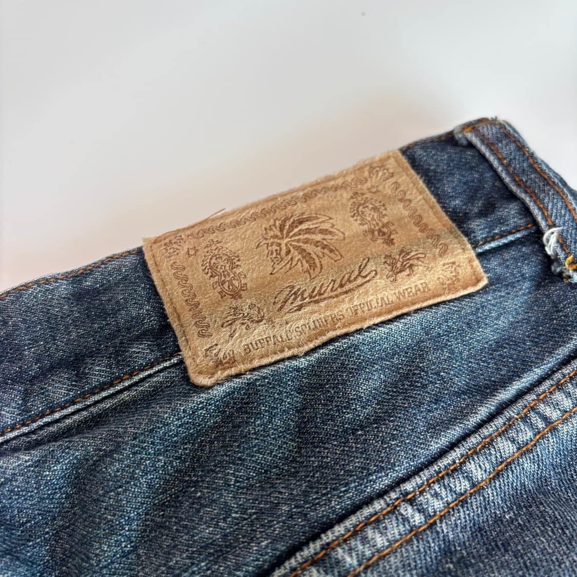 뮤랄(MURAL) 버팔로 솔저 카모 디테일 스트레이트 데님 상품이미지6