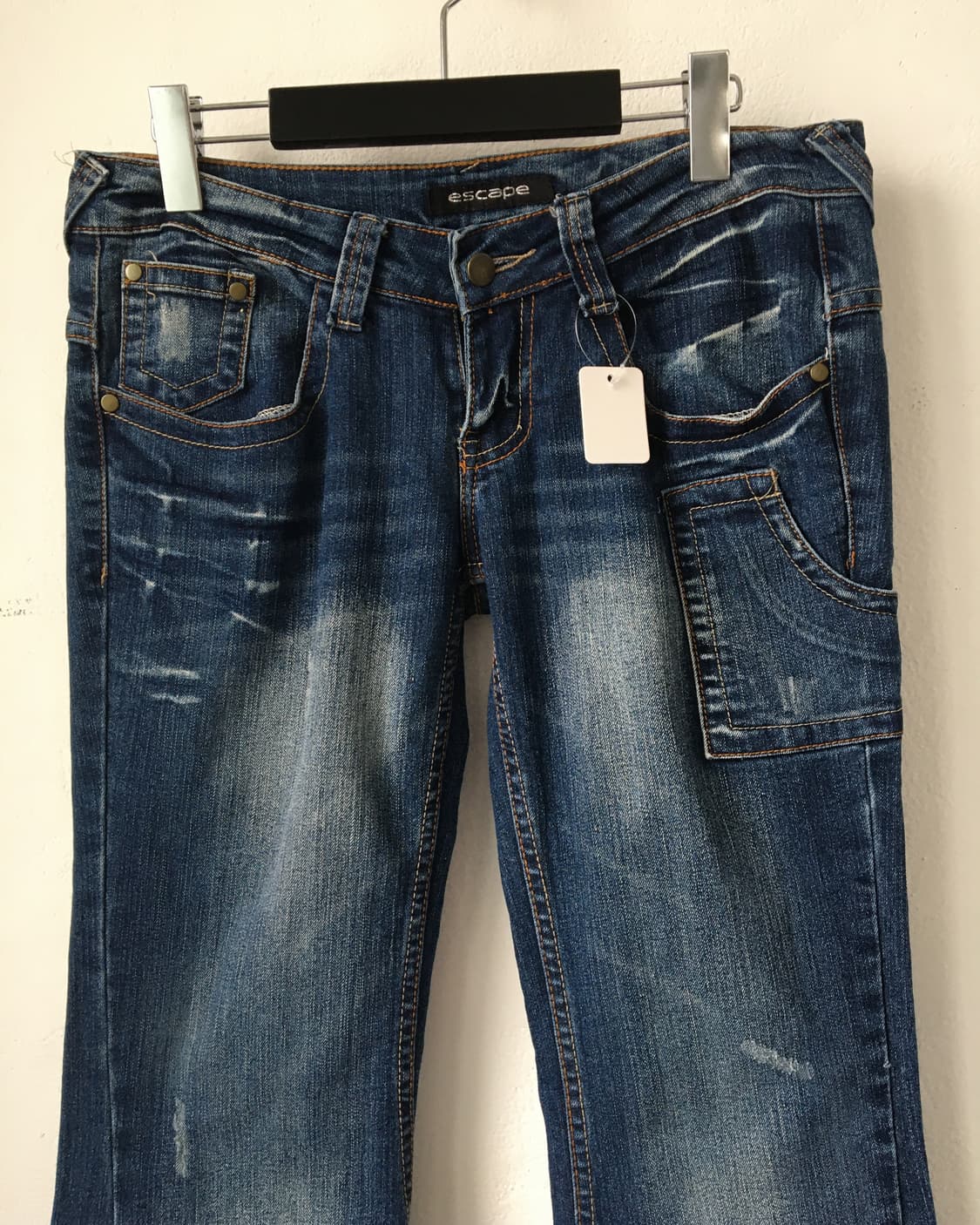 Back pocket point denim boots cut pants 상품이미지4