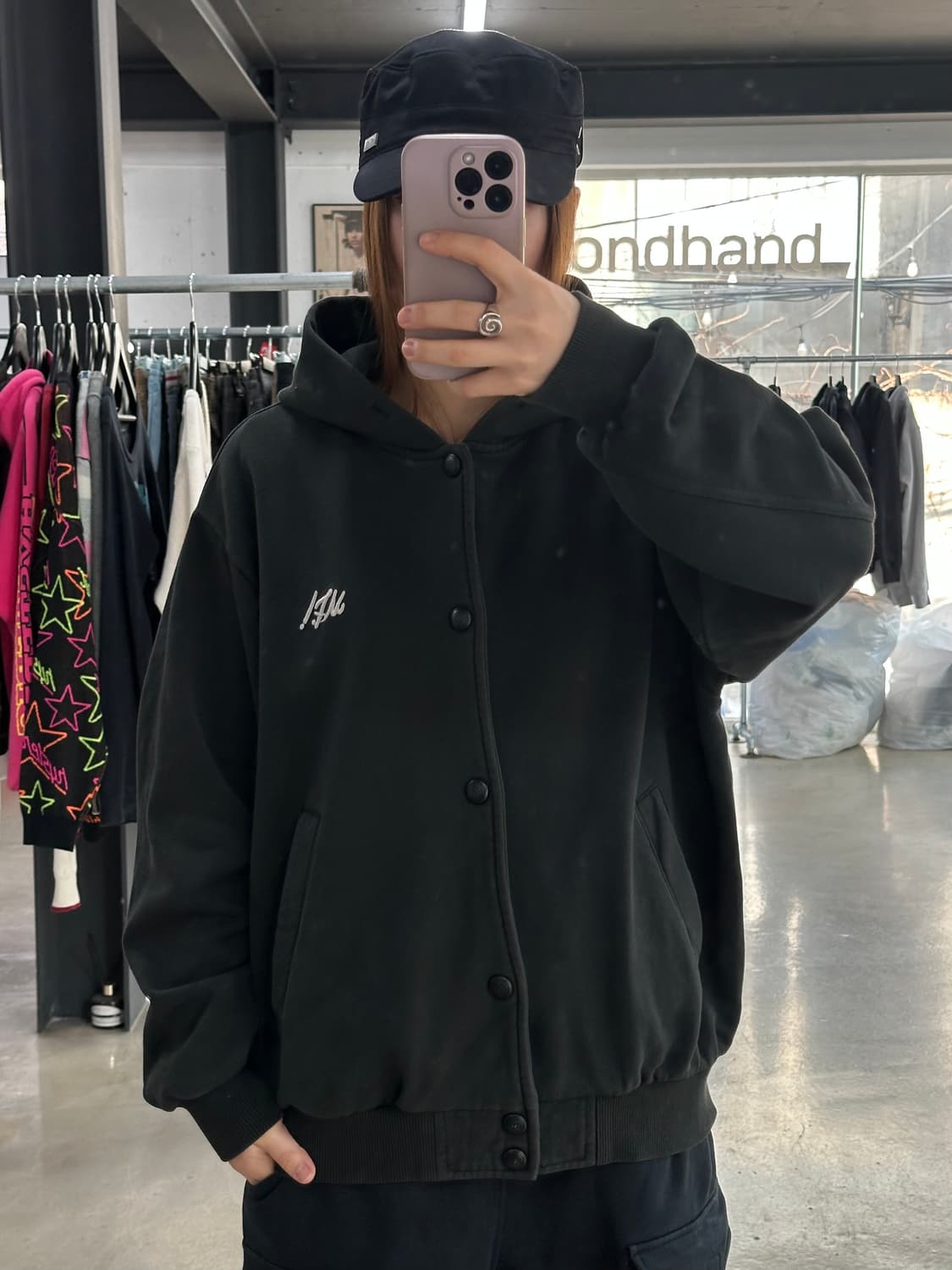 마자플라바 그래비티 자수로고 후드티 상품이미지5