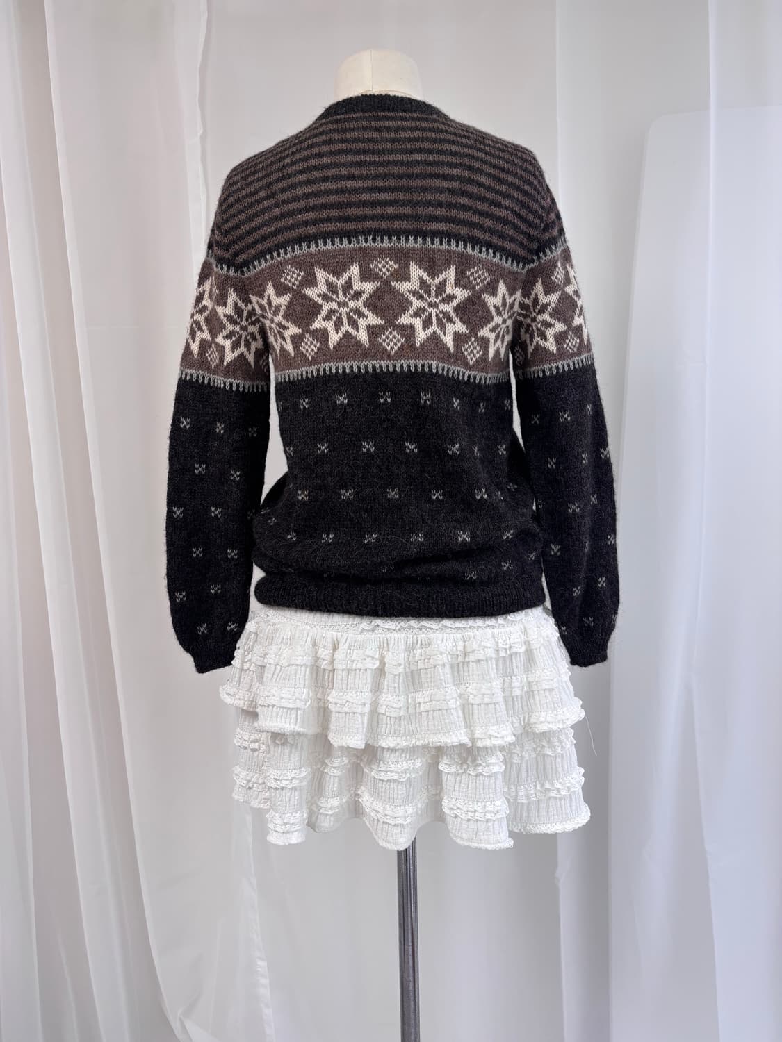 빈티지 윈터 패턴 가디건 상품이미지8