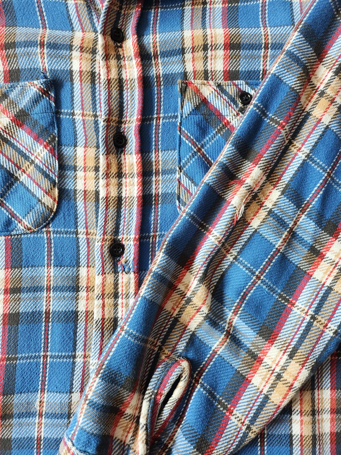 70s MR leggs flannel shirt 상품이미지4