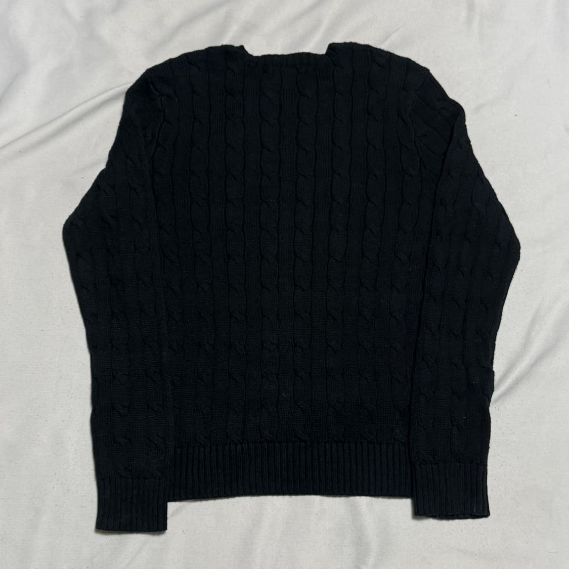 L 폴로랄프로렌 블랙 케이블 니트 상품이미지3