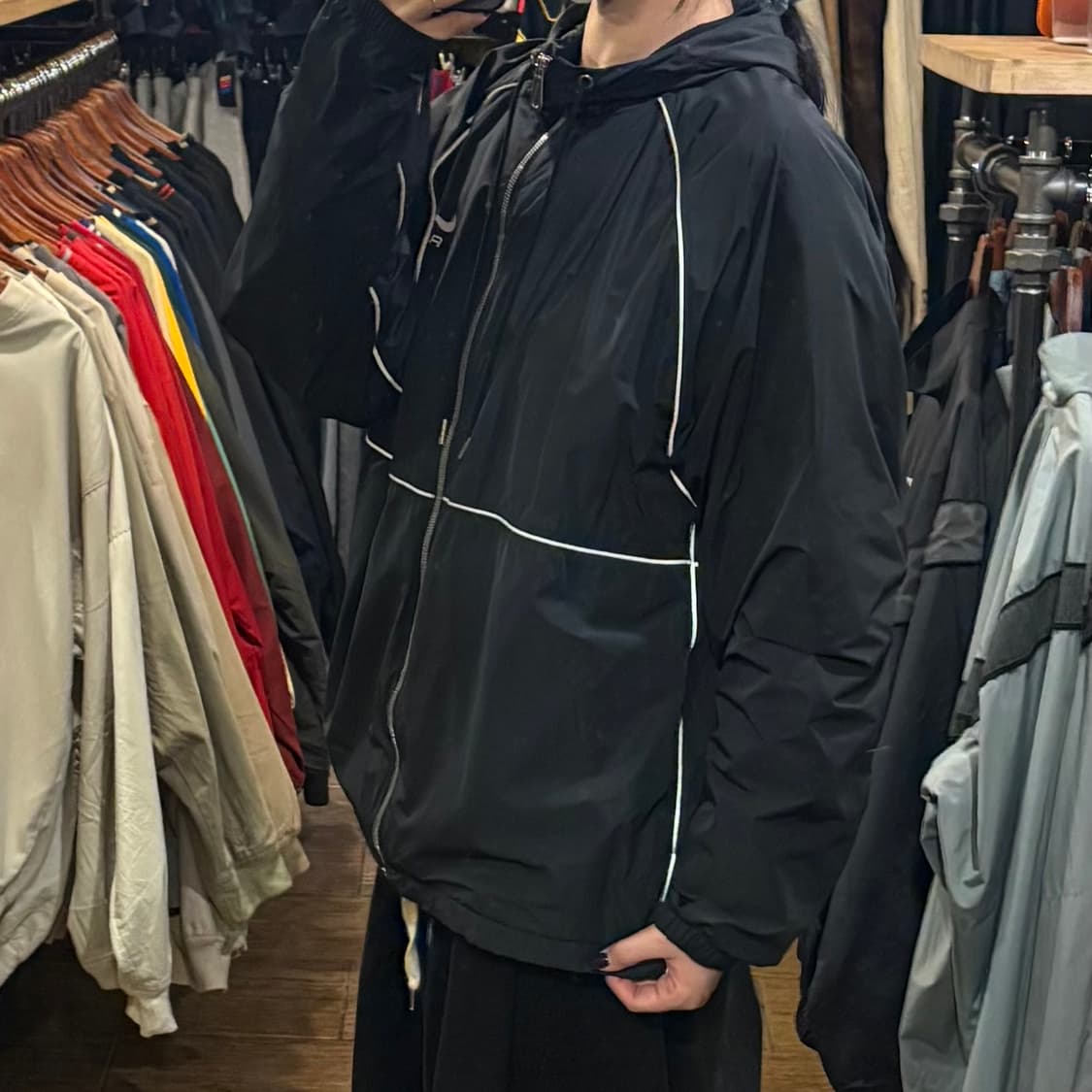 [HI] Nike 나이키 바람막이 AIR 블랙 상품이미지3