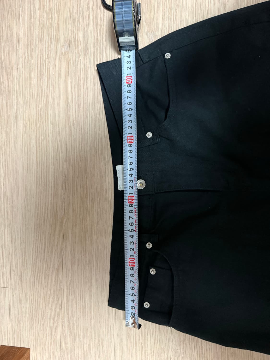 검은색 블랙 데님 팬츠 상품이미지2