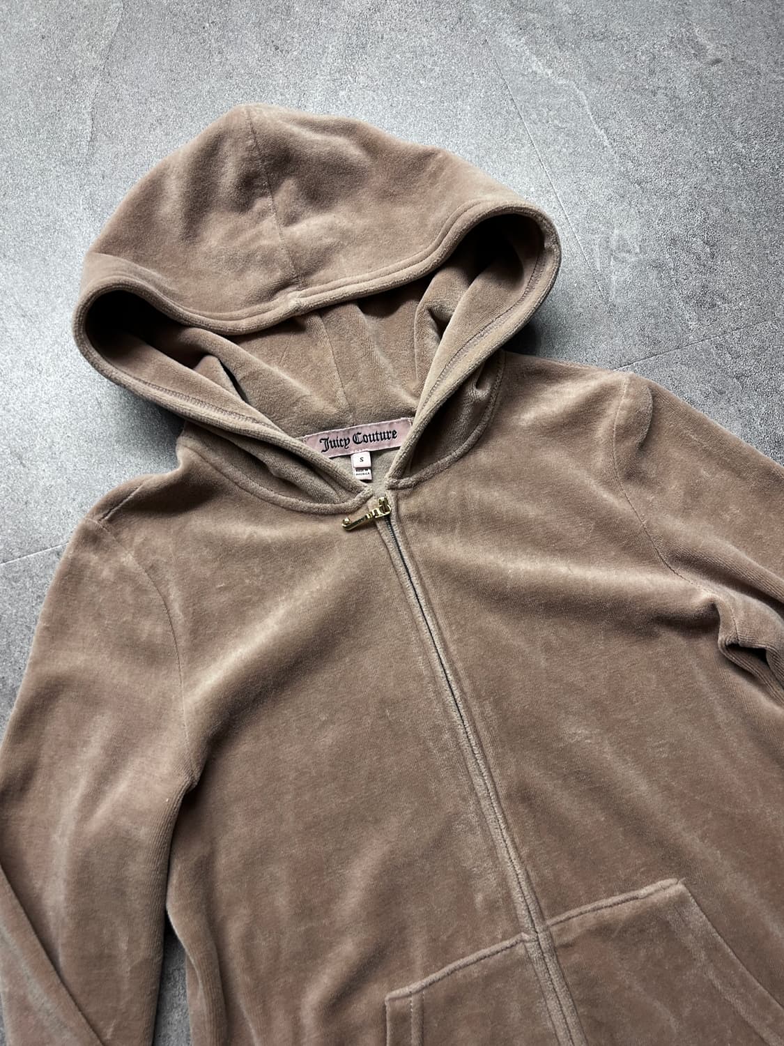 쥬시 꾸뛰르 러브 하와이 벨루어 후드 집업 상품이미지6