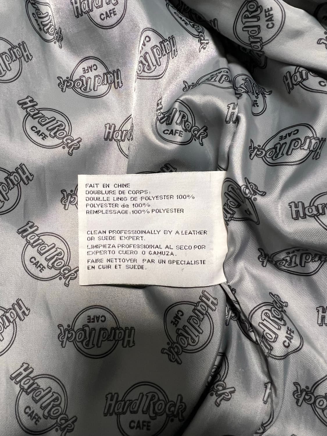 Hard Rock Cafe Detroit leather jacket XL 상품이미지4