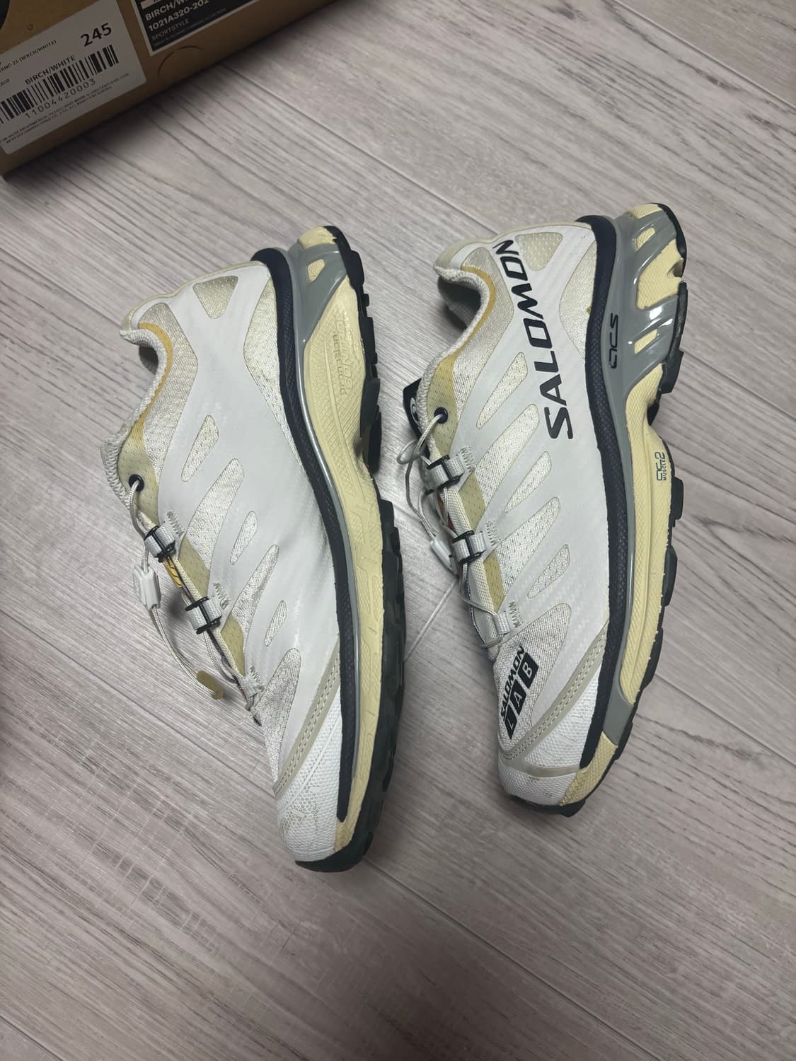 [245/하자] 살로몬 xt-4 화이트 루나 록 상품이미지3