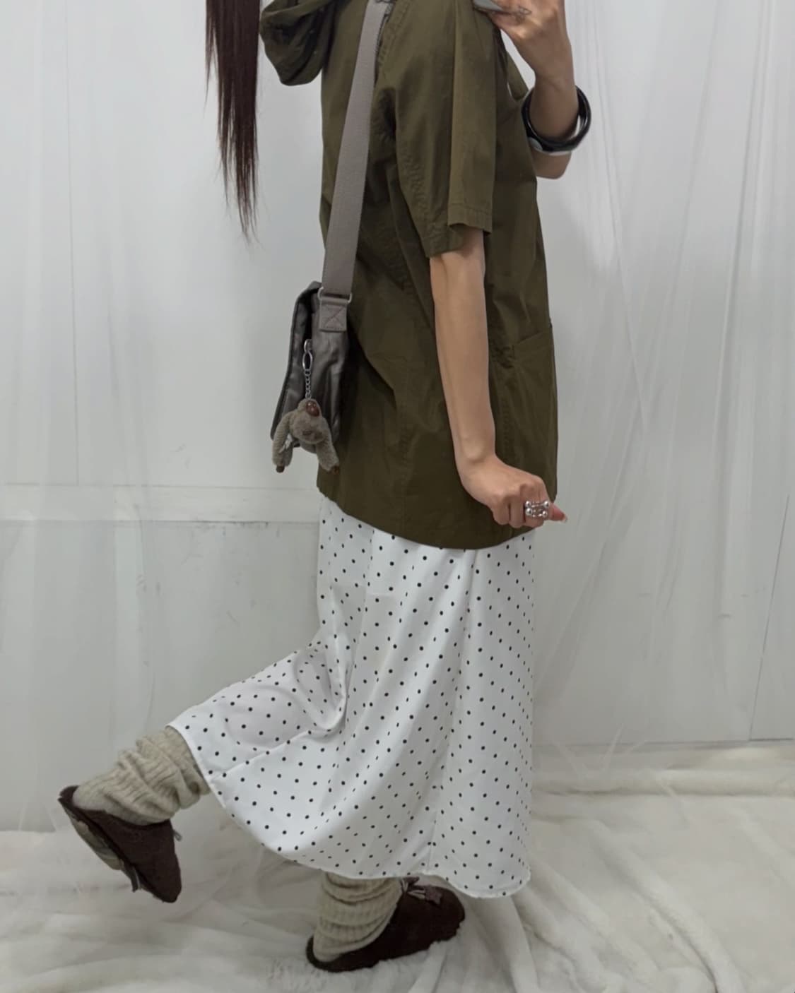 𖤐카키 너드 모리set𖤐  상품이미지4