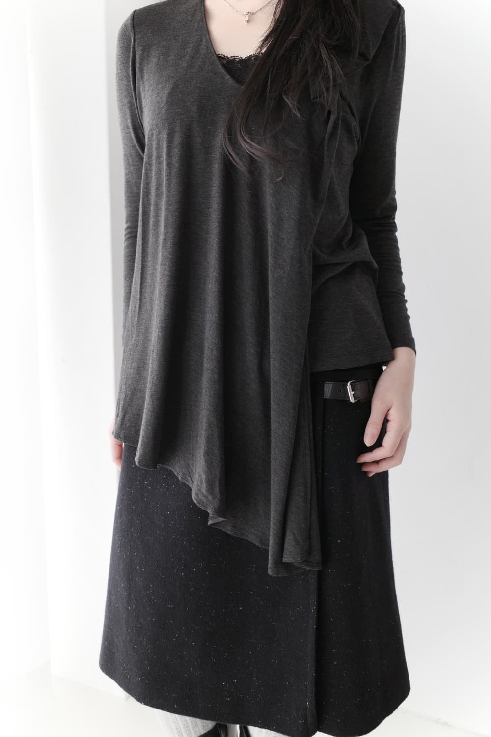 hiroko koshino) unbalanced T 상품이미지7