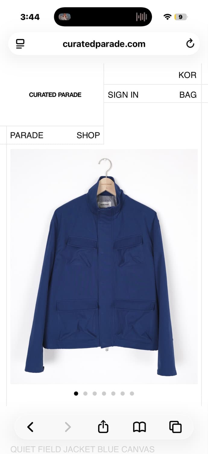 큐레이티드 퍼레이드 QUIET FIELD JACKET  상품이미지1