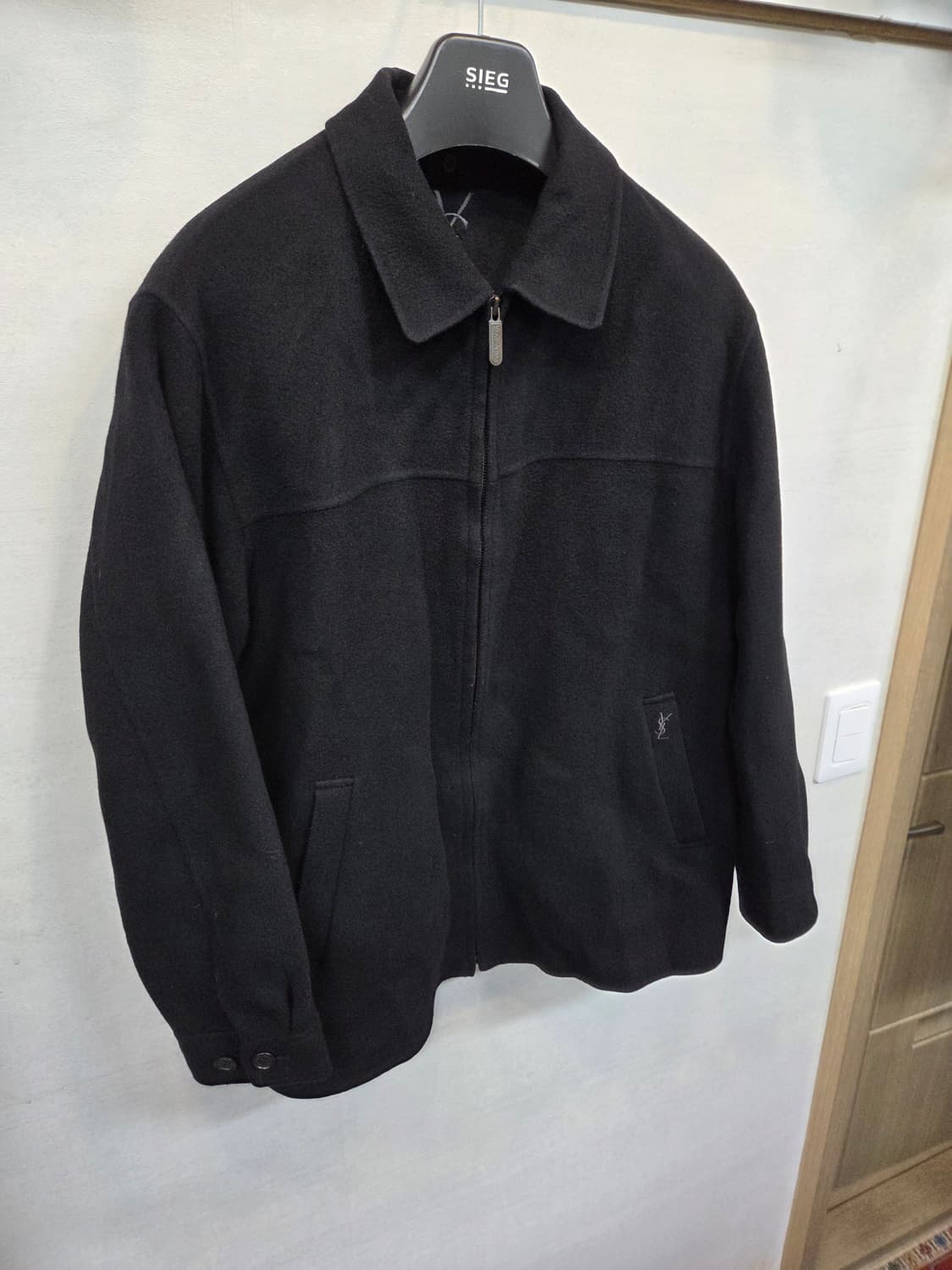 입생로랑 올드스쿨 울 카라 자켓 L 상품이미지8