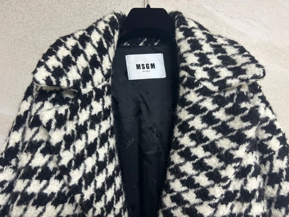 MSGM 하운드체크 코트 자켓 상품이미지3