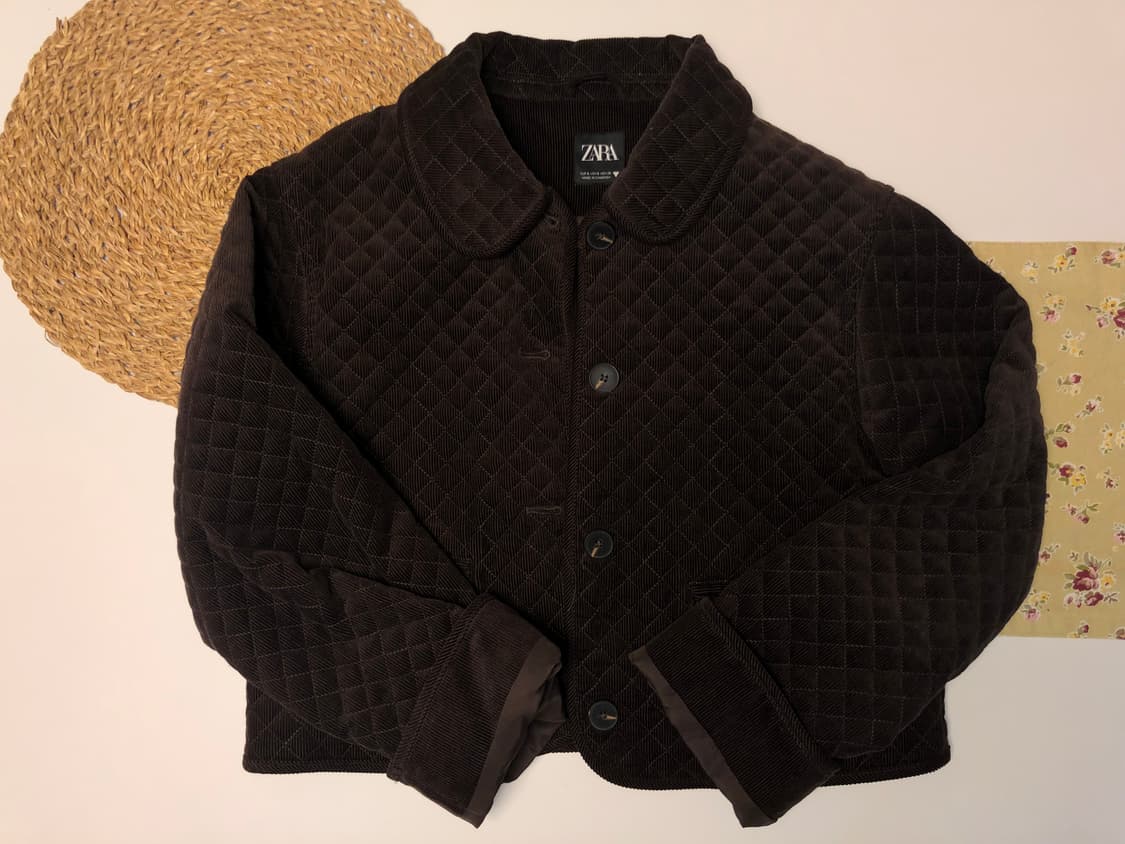 ZARA 자라 누빔 모리 자켓 상품이미지1