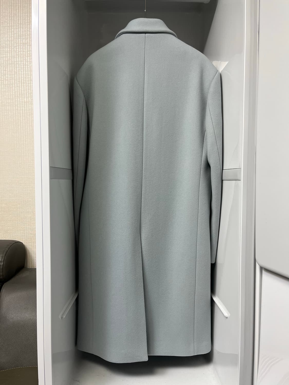 시스템옴므 라이트블루 더블 코트 105사이즈 상품이미지2