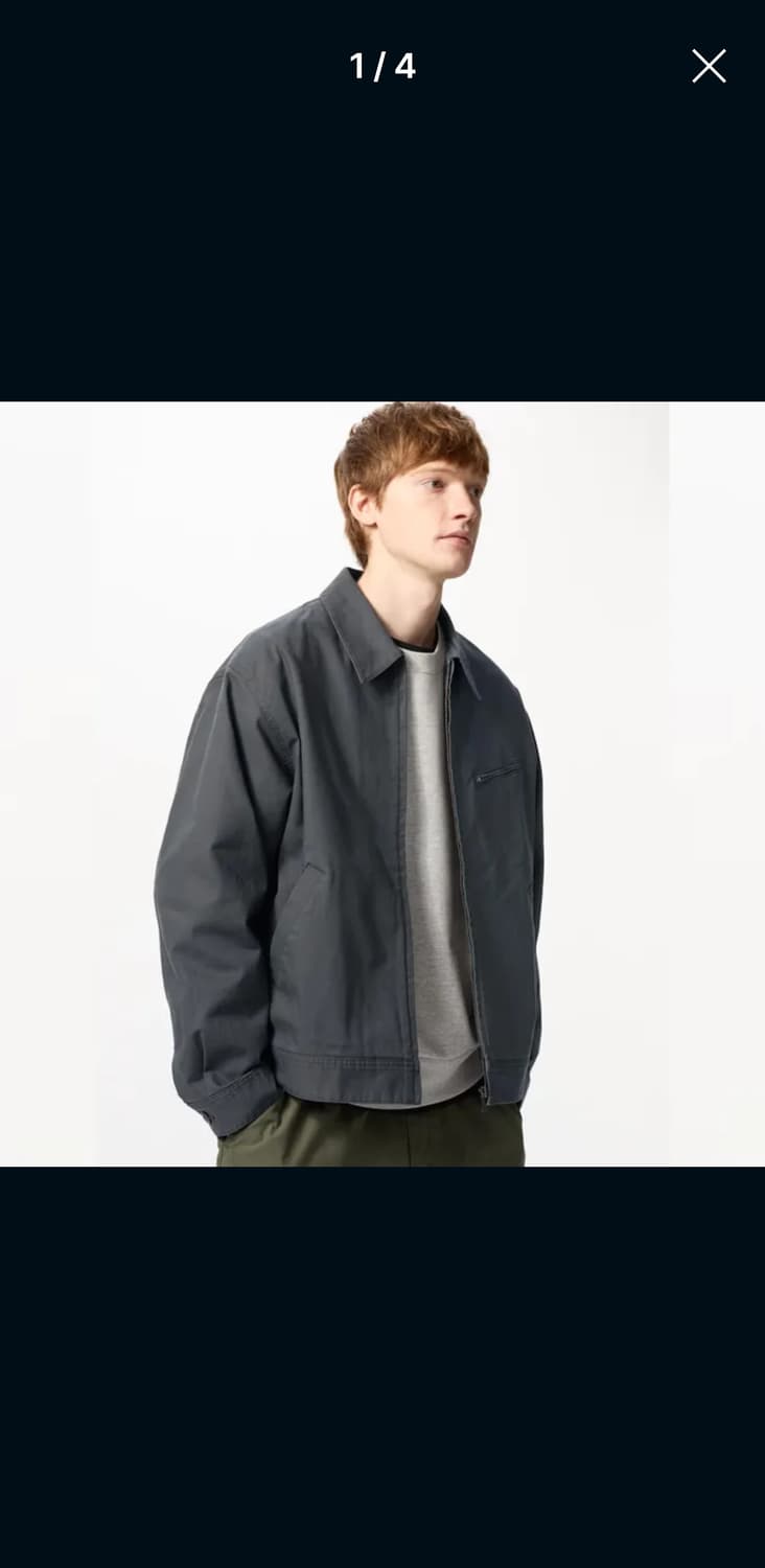 유니클로 집업 블루종 L사이즈  상품이미지2