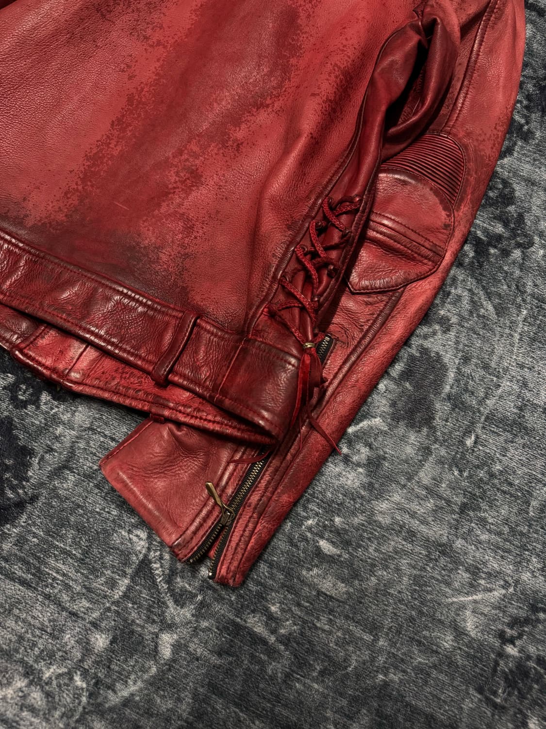 14th addiction cafe racer leather jacket 상품이미지8