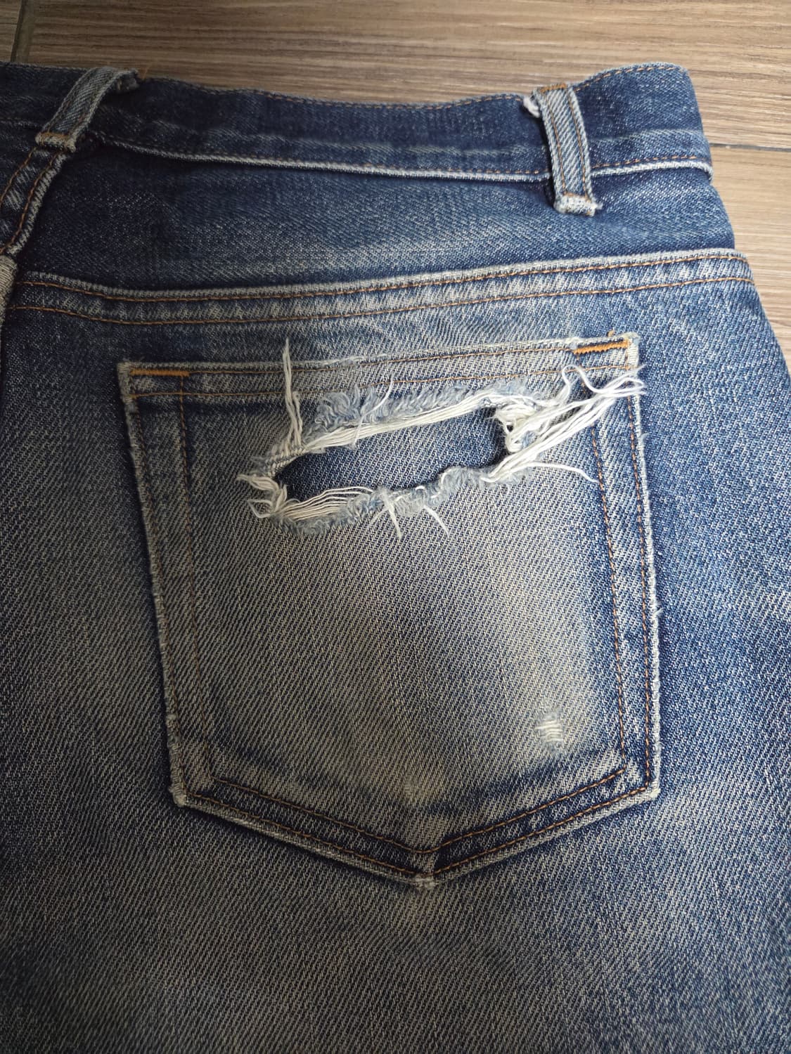 아페세 쁘띠 스탠다드 28 데님 청바지 빈티지 상품이미지4