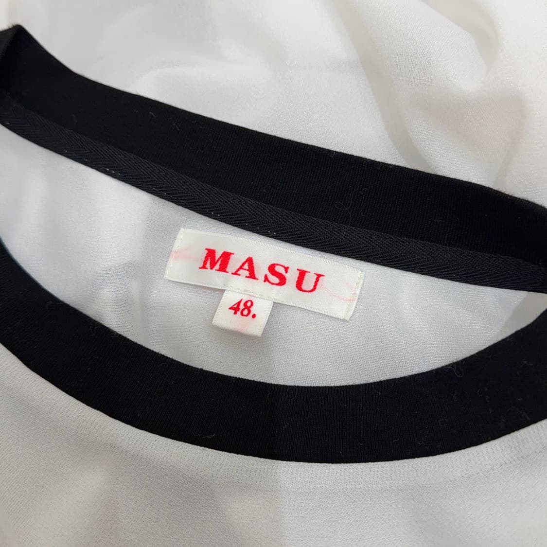 MASU 마수 클리어 링거 티셔츠 상품이미지7