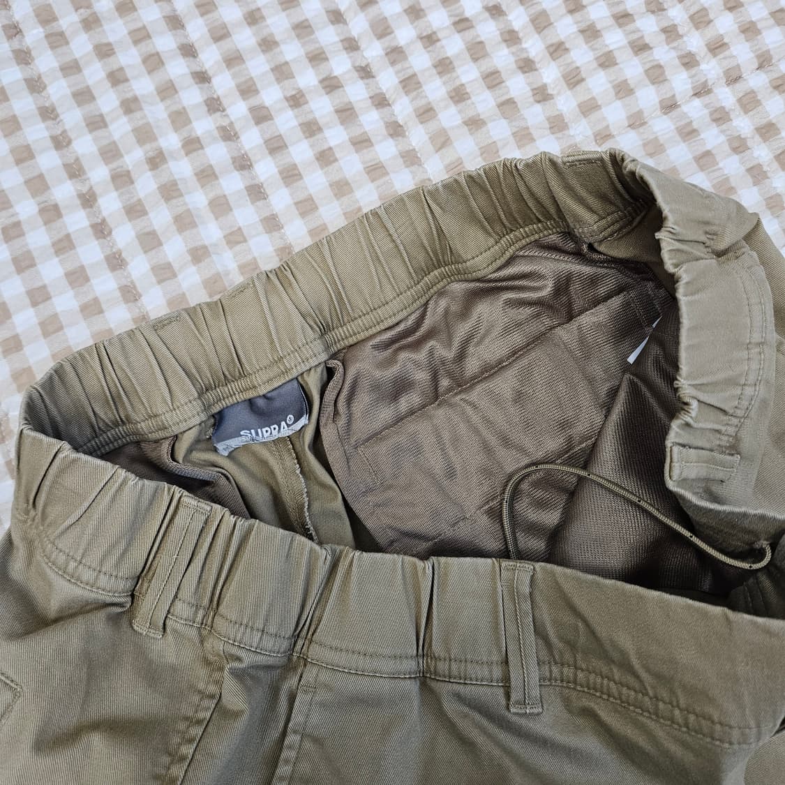 수프라 밴딩 와이드 면바지 남자32~33 상품이미지2