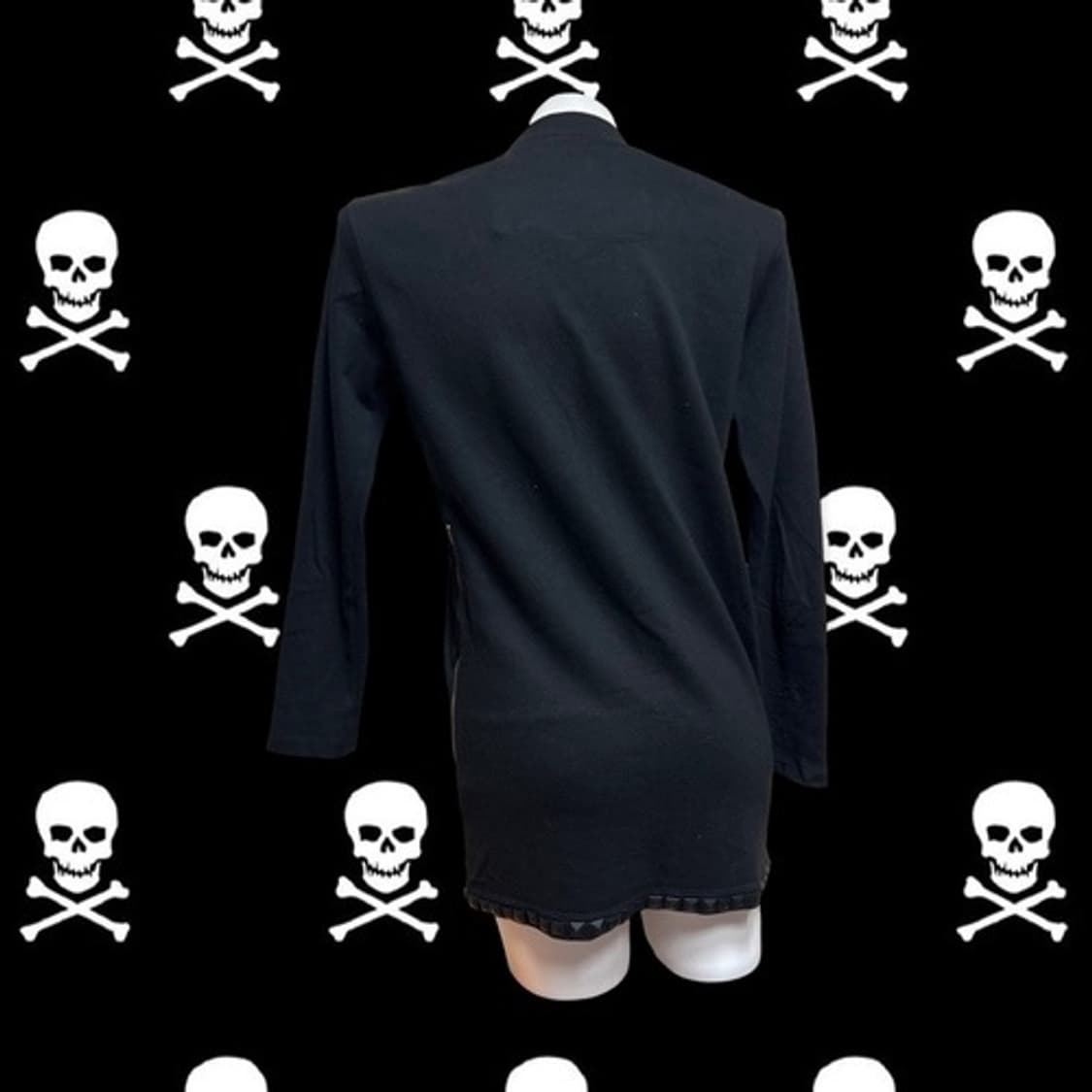 PPFM stud cardigan punk zipper skull 상품이미지3