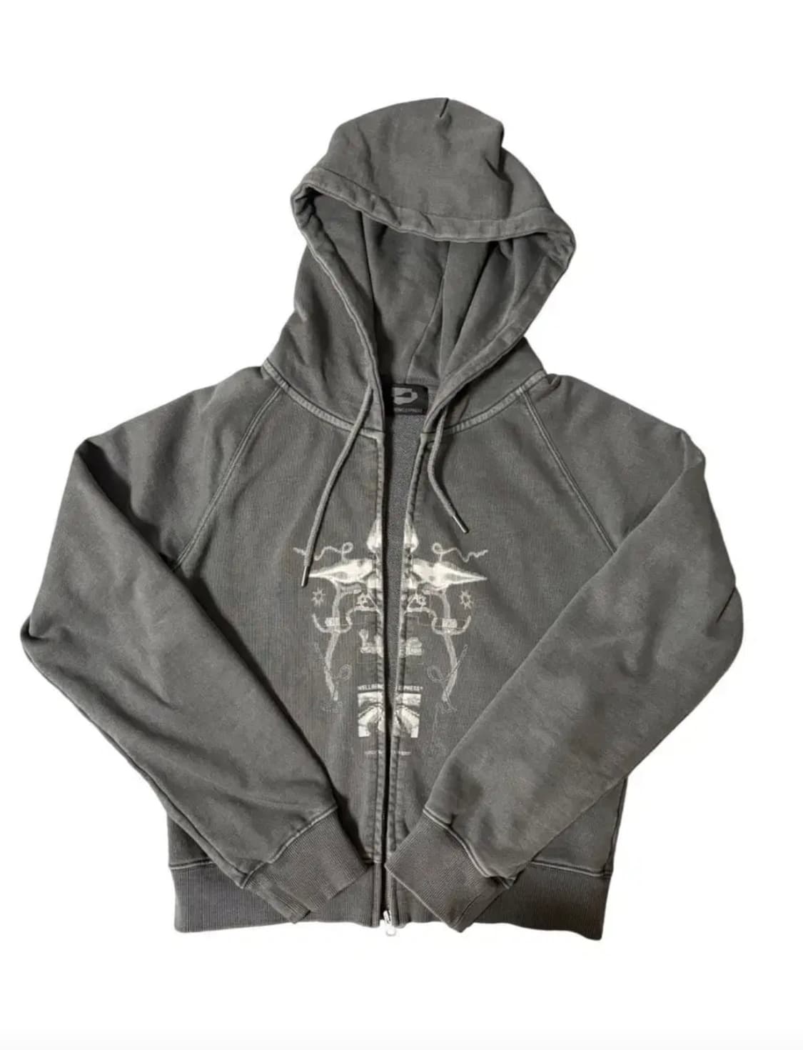 웰빙익스프레스 Digital Tattoo Hoodie Zip Up 차콜 상품이미지2