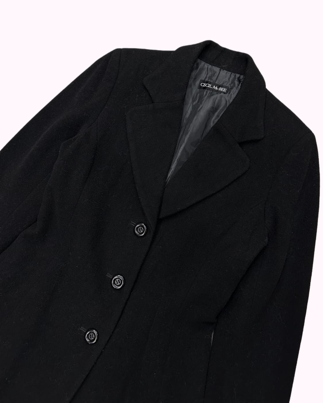 black wool long coat 상품이미지2