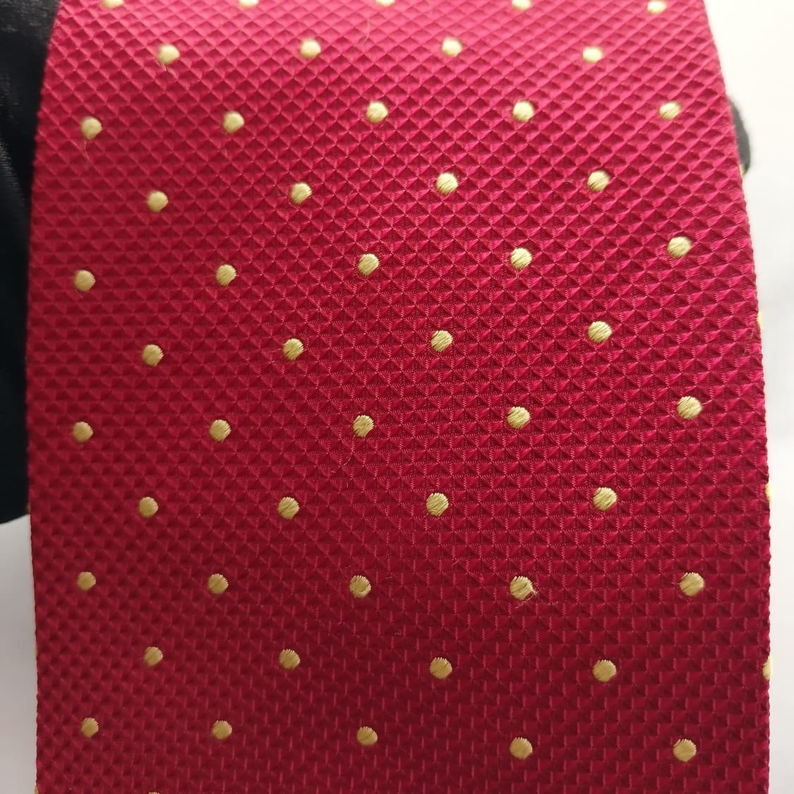 소니아 리키엘 옴므 실크 레드 도트 넥타이 9.3cm A등급 A18405 상품이미지6