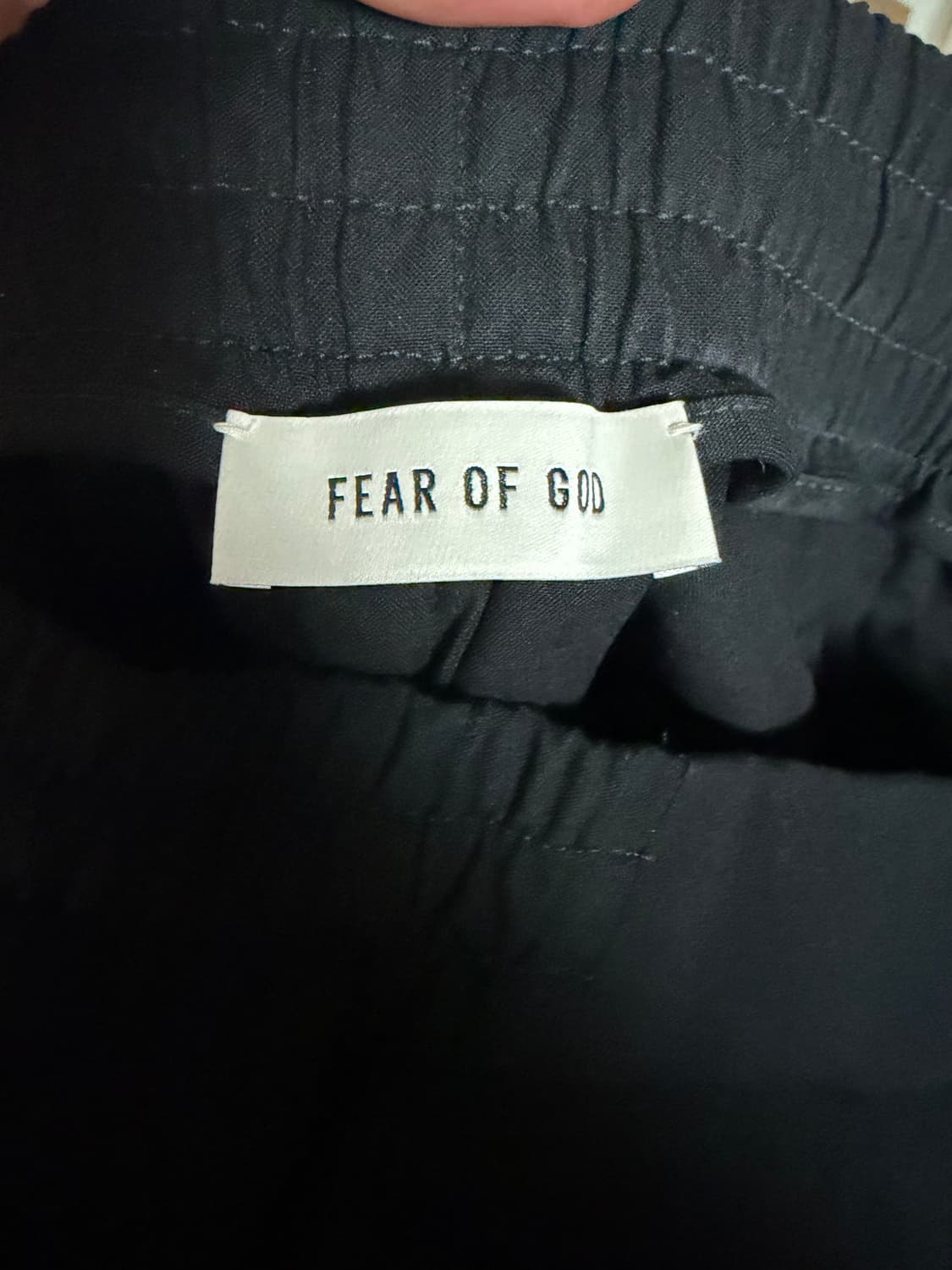 피어오브갓 25ss 옥스포드 드로우스트링 이터널 팬츠 블랙 상품이미지6