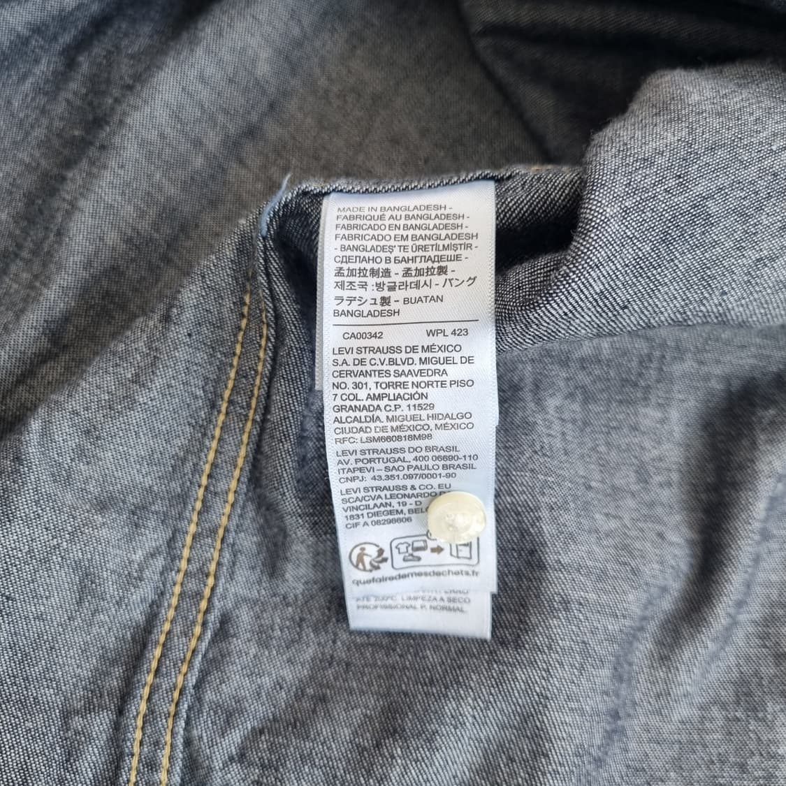 LEVIS 리바이스 웨스턴 데님셔츠 - XL 상품이미지9