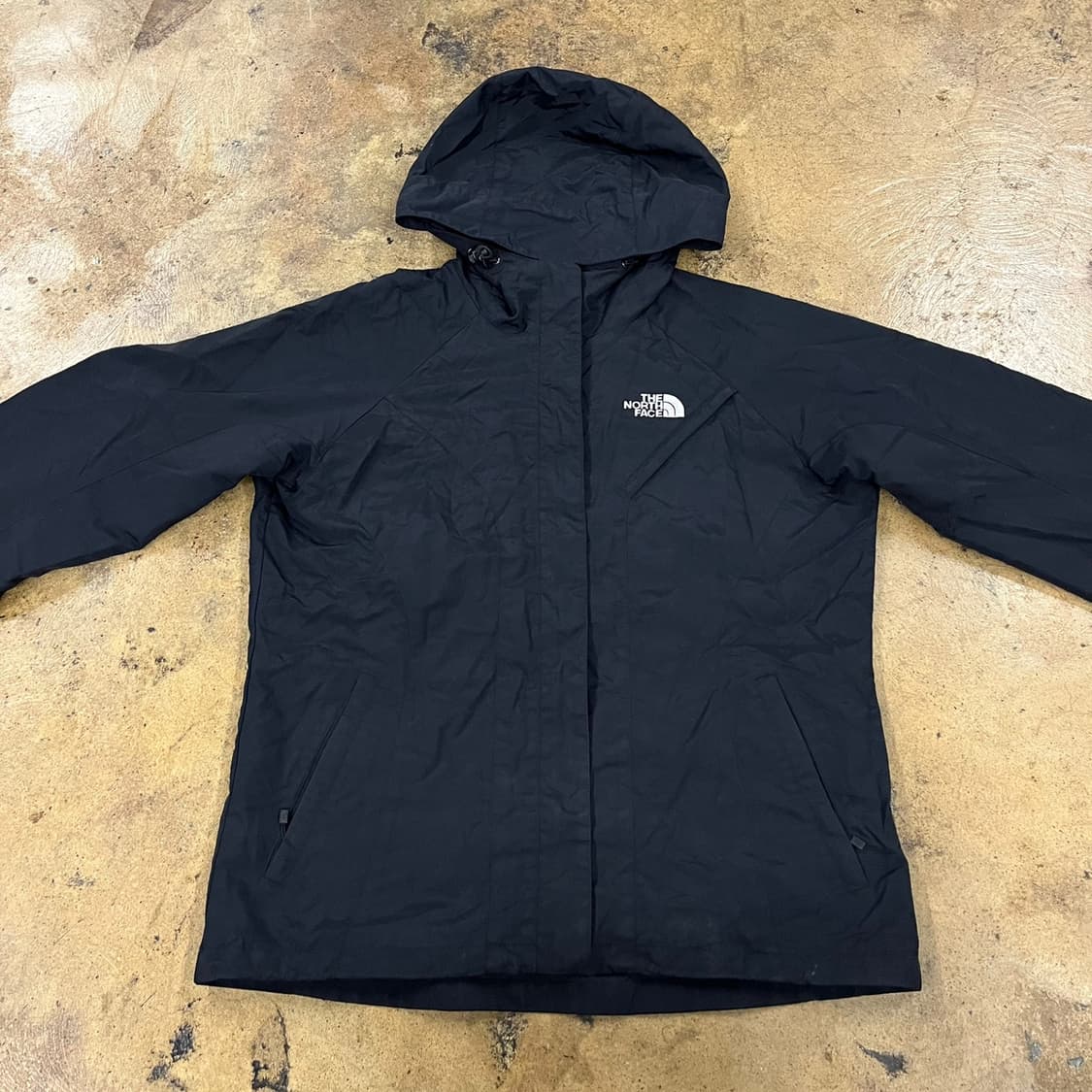 [정품/XL] 노스페이스 블랙 바람막이 후드 자켓 b14 상품이미지3