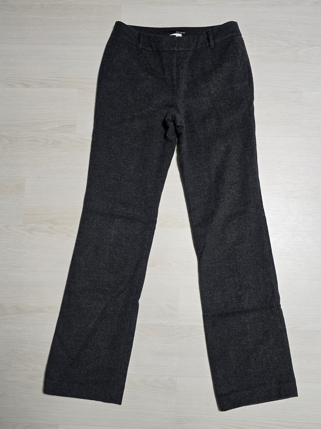 쉬즈미스 울100 두툼 다크그레이 울팬츠 상품이미지2