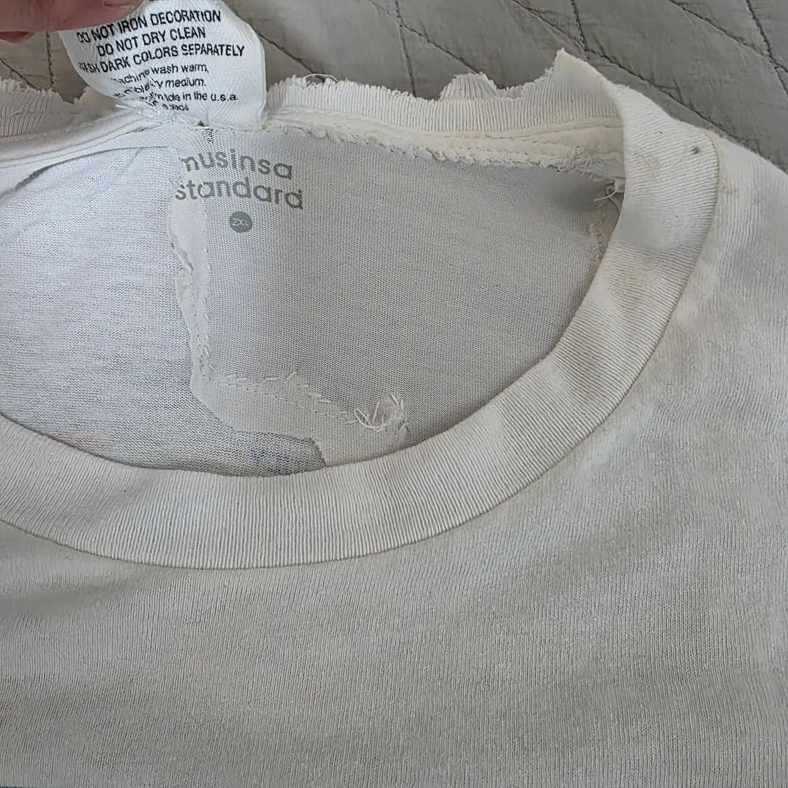 [L] 90s R.E.M Monster 몬스터 보로트래쉬드 빈티지 밴드티 상품이미지9