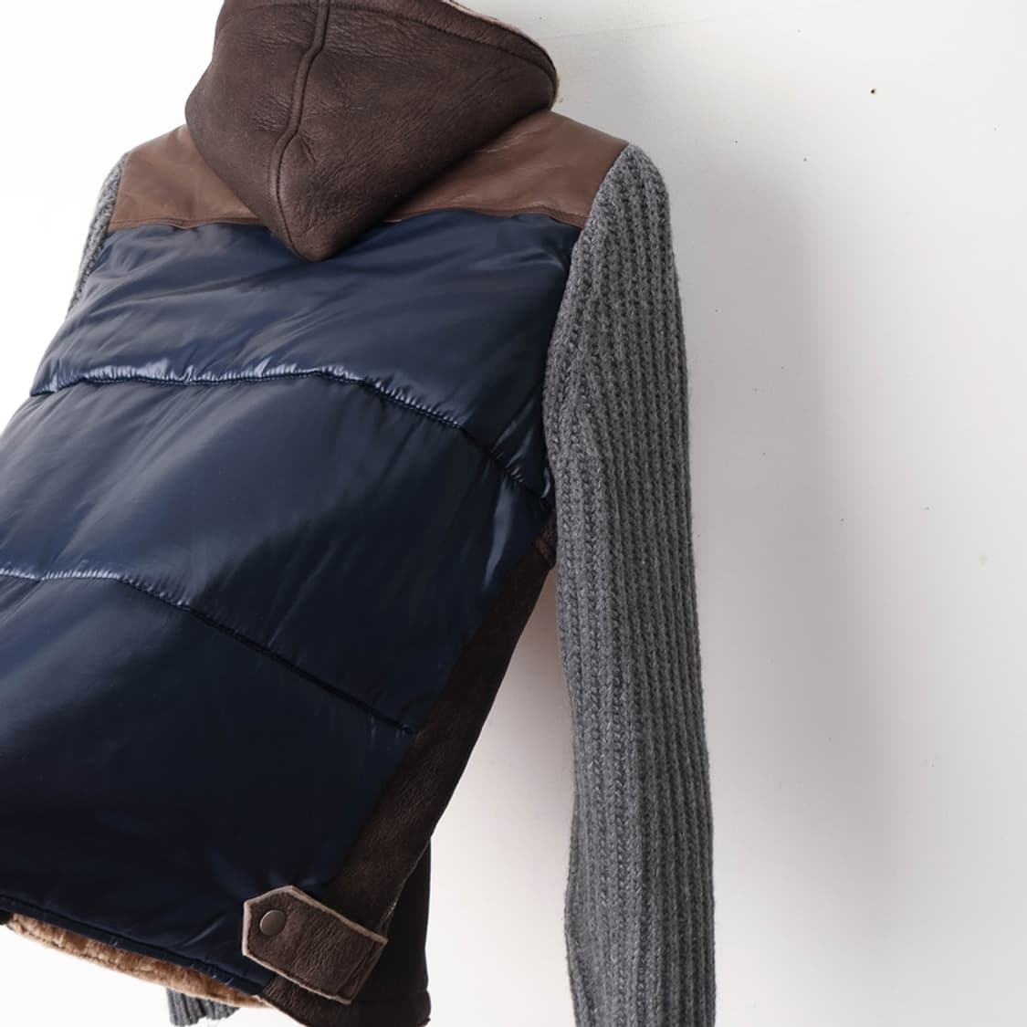 95/DACUTE 가죽 후드 자켓 상품이미지3