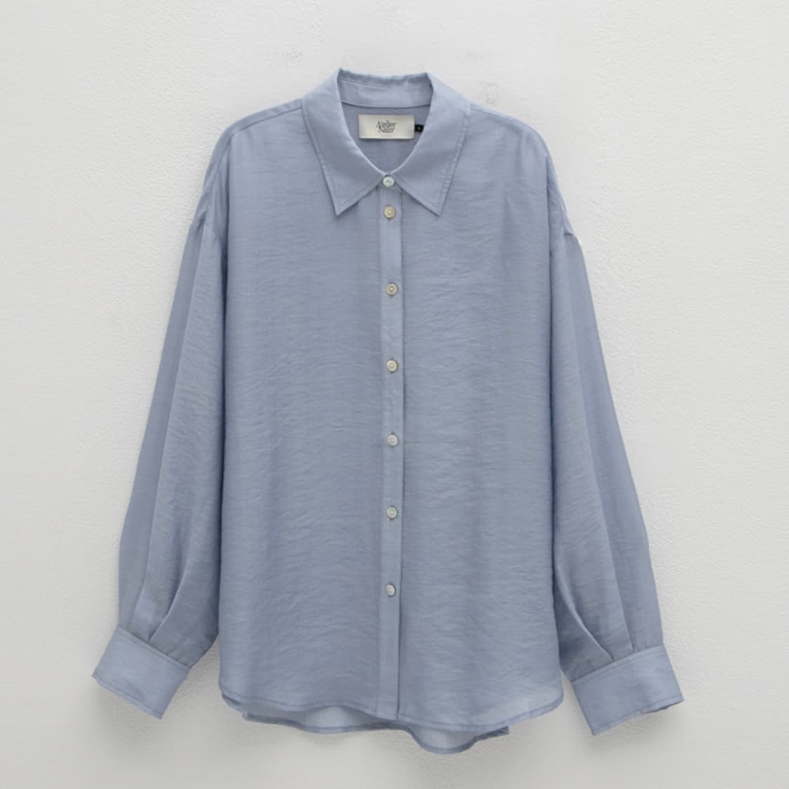 아뜰리에 나인 BOTA SOLID SHIRT_DUST SKY 상품이미지1