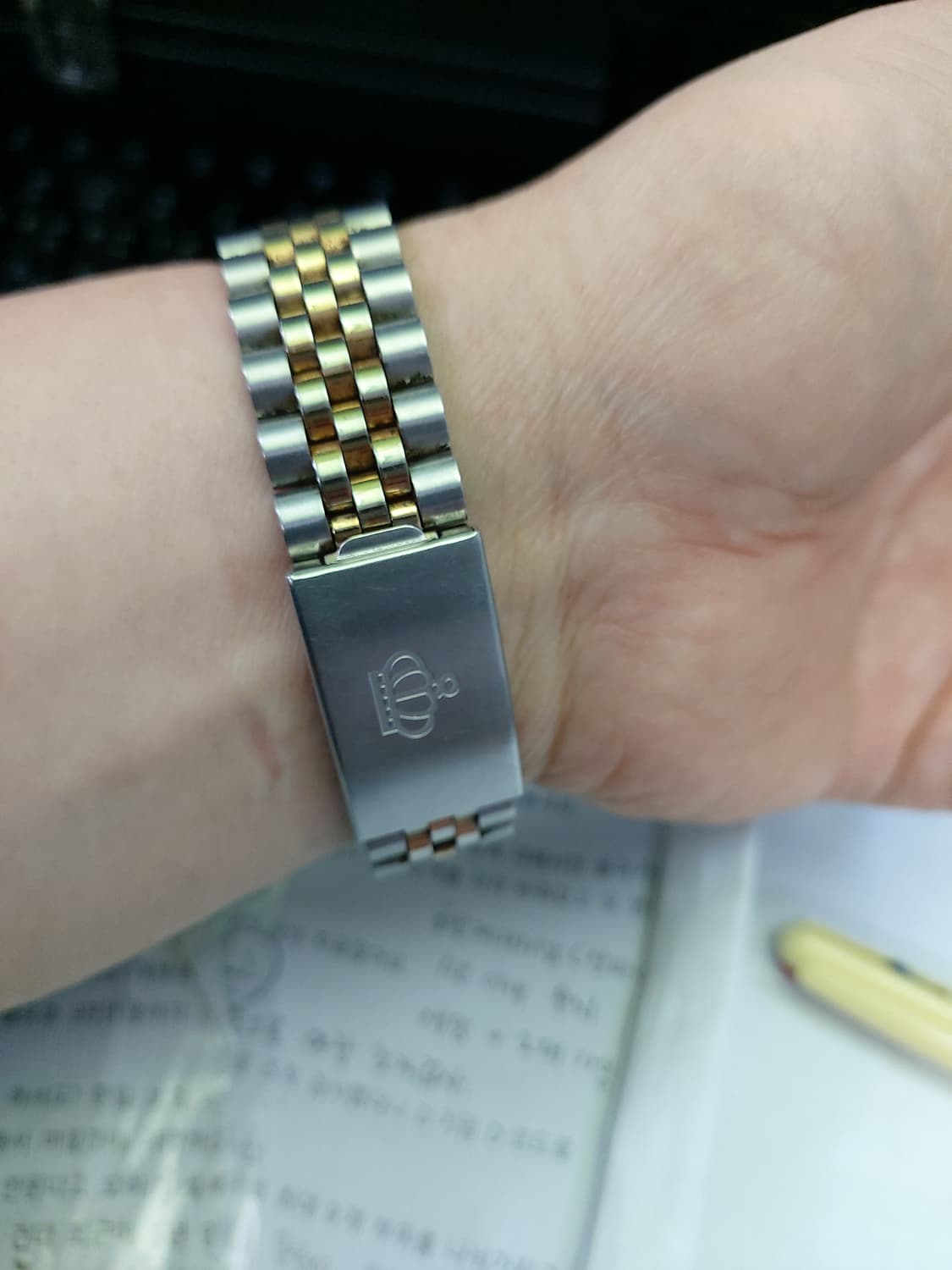 Sixnine 콤비 쿼츠 남성 시계 상품이미지5