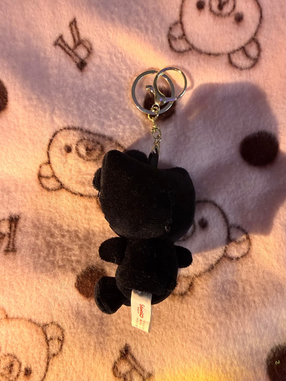 헬로키티 인형 키링(블랙) 상품이미지2