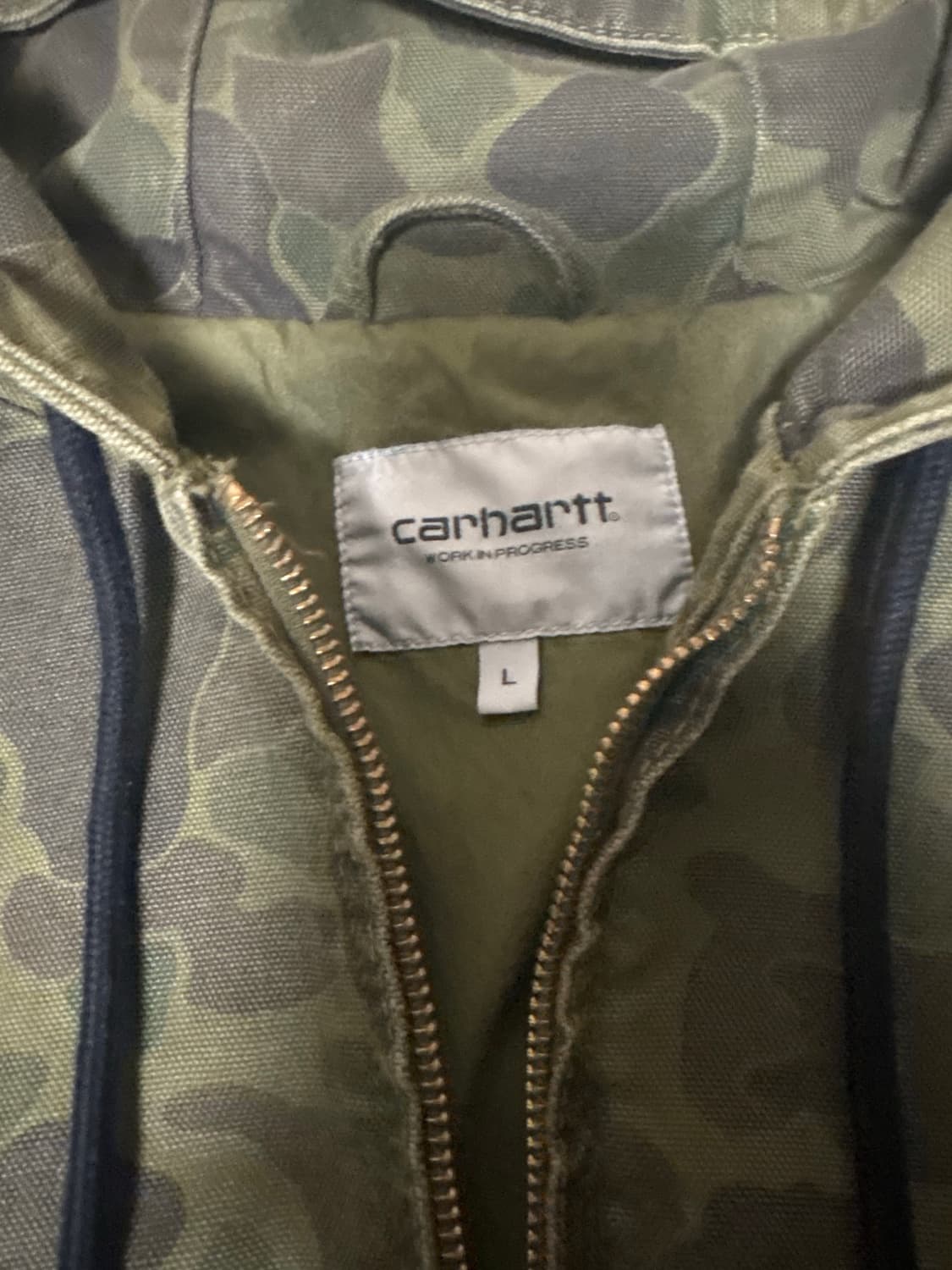 [L] 칼하트 WIP 덕 액티브 자켓 카모 덕 그린 상품이미지2