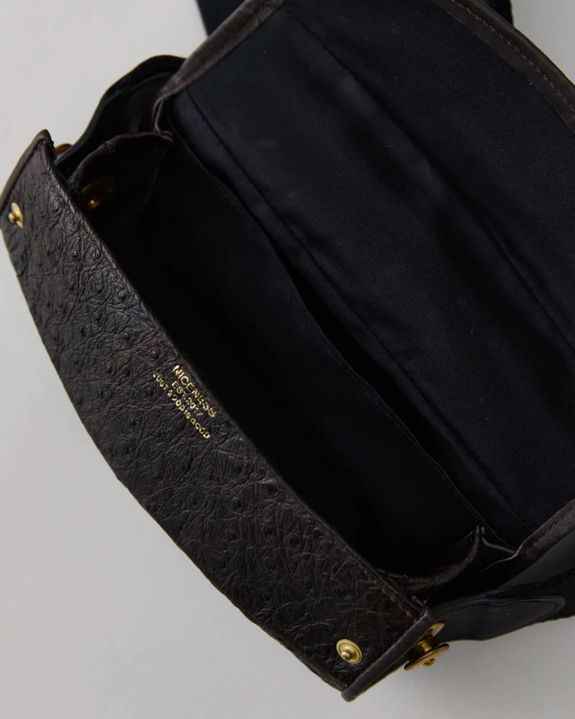 나이스네스 글라스백 NICENESS R.BALIN BLACK X BROW 상품이미지5